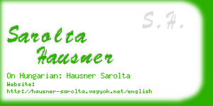 sarolta hausner business card